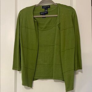 Jones New York Green Cardigan Sweater